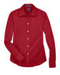 Devon & Jones Ladies' Crown Collection® Solid Stretch Twill Woven Shirt RED FlatFront