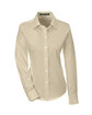 Devon & Jones Ladies' Crown Collection® Solid Stretch Twill Woven Shirt STONE OFFront