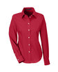 Devon & Jones Ladies' Crown Collection® Solid Stretch Twill Woven Shirt RED OFFront