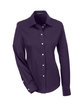 Devon & Jones Ladies' Crown Collection® Solid Stretch Twill Woven Shirt DEEP PURPLE OFFront