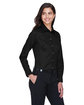 Devon & Jones Ladies' Crown Collection® Solid Stretch Twill Woven Shirt BLACK ModelQrt