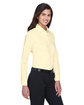 Devon & Jones Ladies' Crown Collection® Solid Stretch Twill Woven Shirt TRANSPRNT YELLOW ModelQrt