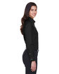 Devon & Jones Ladies' Crown Collection® Solid Stretch Twill Woven Shirt BLACK ModelSide