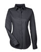 Devon & Jones Ladies' Crown Collection Royal Dobby Woven Shirt BLACK OFFront