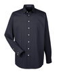 Devon & Jones Men's Crown Collection Striped Woven Shirt BLACK/ GRAPHITE OFFront