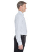 Devon & Jones Men's Crown Collection Striped Woven Shirt SILVER/ WHITE ModelSide