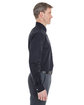 Devon & Jones Men's Crown Collection Striped Woven Shirt BLACK/ GRAPHITE ModelSide