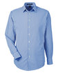 Devon & Jones CrownLux Performance Men's Gingham Shirt FRENCH BLUE/ WHT OFFront