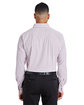 Devon & Jones CrownLux Performance™ Men's Micro Windowpane Shirt BURGUNDY/ WHITE ModelBack