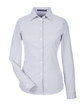 Devon & Jones CrownLux Performance® Ladies' Micro Windowpane Woven Shirt NAVY/ WHITE OFFront