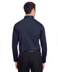 Devon & Jones Men's Crown Collection Stretch Broadcloth Slim Fit Woven Shirt NAVY ModelBack