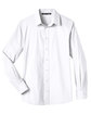 Devon & Jones Men's Crown Collection Stretch Broadcloth Slim Fit Woven Shirt WHITE FlatFront