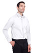 Devon & Jones Men's Crown Collection Stretch Broadcloth Slim Fit Woven Shirt WHITE ModelQrt