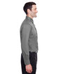 Devon & Jones Men's Crown Collection Stretch Broadcloth Slim Fit Woven Shirt GRAPHITE ModelSide