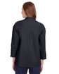 Devon & Jones Ladies' Crown Collection Stretch Broadcloth Three-Quarter Sleeve Blouse BLACK ModelBack