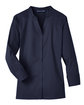 Devon & Jones Ladies' Crown Collection Stretch Broadcloth Three-Quarter Sleeve Blouse NAVY FlatFront