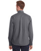 Devon & Jones Men's Untucked  Crown Collection Stretch Broadcloth Woven Shirt GRAPHITE ModelBack