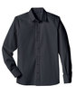 Devon & Jones Men's Untucked  Crown Collection Stretch Broadcloth Woven Shirt BLACK FlatFront