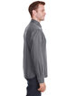 Devon & Jones Men's Untucked  Crown Collection Stretch Broadcloth Woven Shirt GRAPHITE ModelSide