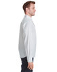 Devon & Jones Men's Untucked  Crown Collection Stretch Broadcloth Woven Shirt WHITE ModelSide