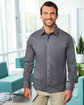 Devon & Jones Men's Untucked  Crown Collection Stretch Broadcloth Woven Shirt  Lifestyle