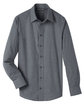 Devon & Jones Men's Crown  Collection® Stretch Pinpoint Chambray Shirt BLACK FlatFront