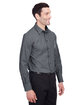 Devon & Jones Men's Crown  Collection® Stretch Pinpoint Chambray Shirt BLACK ModelQrt