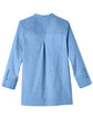 Devon & Jones Ladies' Crown Collection Stretch Pinpoint Chambray Three-Quarter Sleeve Blouse FRENCH BLUE FlatBack