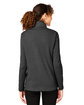 Devon & Jones New Classics Ladies' Charleston Hybrid Jacket BLK MELANGE/ BLK ModelBack