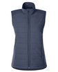 Devon & Jones Ladies' New Classics™ Charleston Hybrid Vest NAVY MELANGE/ NV OFFront