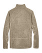 Devon & Jones Adult Bristol Sweater Fleece Quarter-Zip KHAKI HEATHER FlatBack