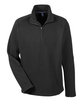 Devon & Jones Adult Bristol Sweater Fleece Quarter-Zip BLACK OFFront