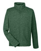 Devon & Jones Men's Bristol Full-Zip Sweater Fleece Jacket FOREST HEATHER OFFront