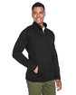 Devon & Jones Men's Bristol Full-Zip Sweater Fleece Jacket BLACK ModelQrt