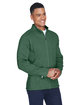 Devon & Jones Men's Bristol Full-Zip Sweater Fleece Jacket FOREST HEATHER ModelQrt