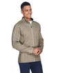 Devon & Jones Men's Bristol Full-Zip Sweater Fleece Jacket KHAKI HEATHER ModelQrt