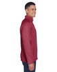 Devon & Jones Men's Bristol Full-Zip Sweater Fleece Jacket RED HEATHER ModelSide