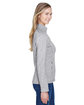 Devon & Jones Ladies' Bristol Full-Zip Sweater Fleece Jacket GREY HEATHER ModelSide