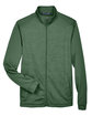 Devon & Jones Men's Newbury Colorblock Mélange Fleece Full-Zip FOREST/ FORST HT FlatFront