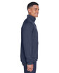 Devon & Jones Men's Newbury Colorblock Mélange Fleece Full-Zip NAVY/ NAVY HTHR ModelSide