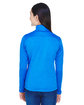Devon & Jones Ladies' Newbury Colorblock Mélange Fleece Full-Zip FRCH BL/ F BL HT ModelBack