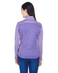 Devon & Jones Ladies' Newbury Colorblock Mélange Fleece Full-Zip GRAPE/ GRAPE HTH ModelBack