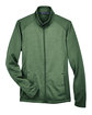 Devon & Jones Ladies' Newbury Colorblock Mélange Fleece Full-Zip FOREST/ FORST HT FlatFront
