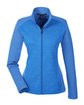 Devon & Jones Ladies' Newbury Colorblock Mélange Fleece Full-Zip FRCH BL/ F BL HT OFFront