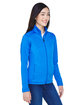 Devon & Jones Ladies' Newbury Colorblock Mélange Fleece Full-Zip FRCH BL/ F BL HT ModelQrt