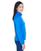 Devon & Jones Ladies' Newbury Colorblock Mélange Fleece Full-Zip FRCH BL/ F BL HT ModelSide