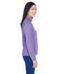 Devon & Jones Ladies' Newbury Colorblock Mélange Fleece Full-Zip GRAPE/ GRAPE HTH ModelSide