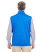 Devon & Jones Men's Newbury Mélange Fleece Vest FRENCH BLUE HTHR ModelBack