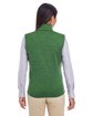Devon & Jones Ladies' Newbury MlangeFleece Vest FOREST HEATHER ModelBack