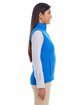 Devon & Jones Ladies' Newbury MlangeFleece Vest FRENCH BLUE HTHR ModelSide